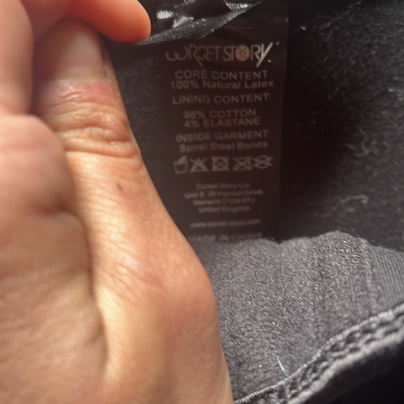 Corset-Story black Latex Corset - Picture 3 of 3